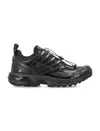 Mm6 Maison Margiela Low Top Quicklace Sneakers For Men In Black