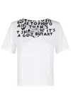 Mm6 Maison Margiela T-shirt Scollo A V Aids Program In White