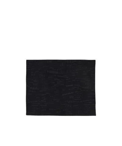 Mm6 Maison Margiela Allover Logo Print Scarf In White