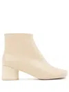 Mm6 Maison Margiela Anatomic 45mm Ankle Boots In Neutrals