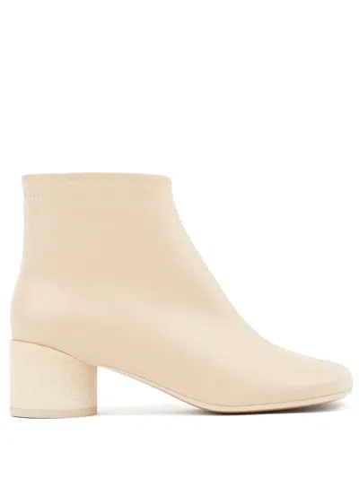 Mm6 Maison Margiela Anatomic 45mm Ankle Boots In Neutrals