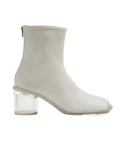 Mm6 Maison Margiela Anatomic 60mm Ankle Boots In Nude