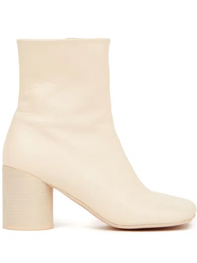 Mm6 Maison Margiela 70mm Nappa Leather Ankle Boots In T2024 Navajo