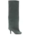 Mm6 Maison Margiela Anatomic 70mm Suede Boots In Green