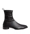 Mm6 Maison Margiela Man Ankle Boots Black Size 6 Textile Fibers In Black