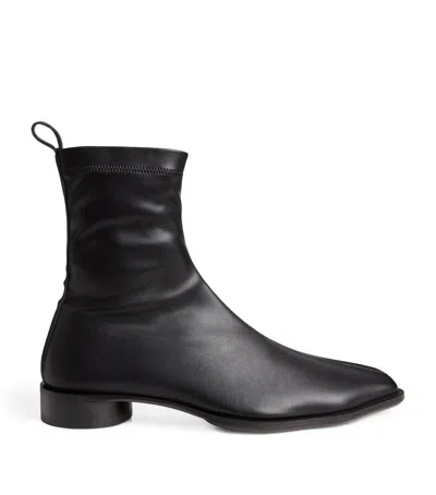 Mm6 Maison Margiela Anatomic Ankle Boots In T8013 Black
