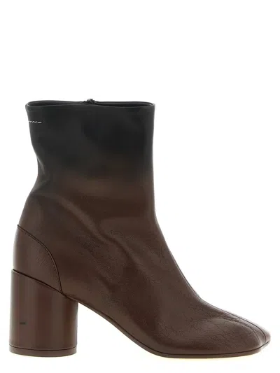 Mm6 Maison Margiela 'anatomic' Ankle Boots In Brown
