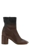 Mm6 Maison Margiela Anatomic Block-heel Boots In Brown