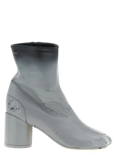 Mm6 Maison Margiela 'anatomic' Ankle Boots In Gray