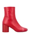 Mm6 Maison Margiela 70mm Anatomic Ankle Boots In Red