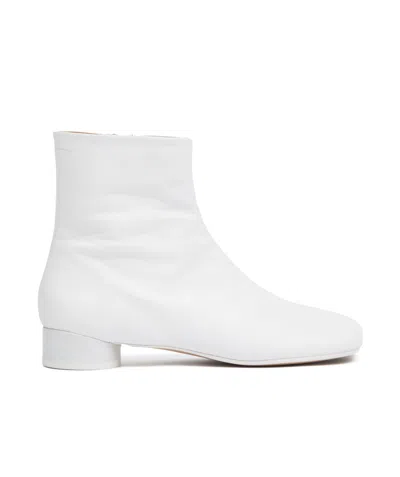 MM6 MAISON MARGIELA MM6 MAISON MARGIELA ANATOMIC SQUARE TOE ANKLE BOOTS