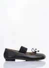 Mm6 Maison Margiela Mm6 By Maison Margiela Black Ballet Flats With Elastic Band In Black