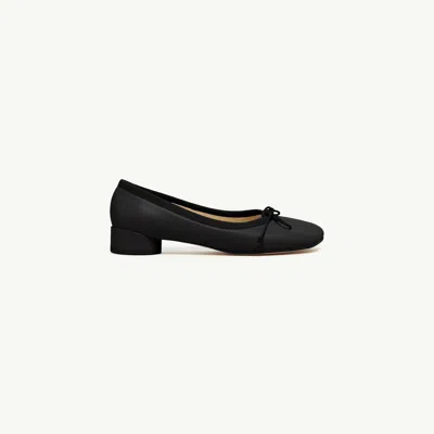 Mm6 Maison Margiela Anatomic Ballerinas In Black