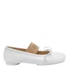 Mm6 Maison Margiela Mm6 By Maison Margiela Anatomical Ballerina In White