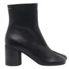 Mm6 Maison Margiela Mm6 By Maison Margiela Anatomical Black Leather Ankle Boots In Black