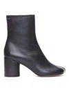 Mm6 Maison Margiela Anatomic Booties In Black