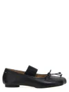 Mm6 Maison Margiela Anatomic Flat Shoes Black In Black