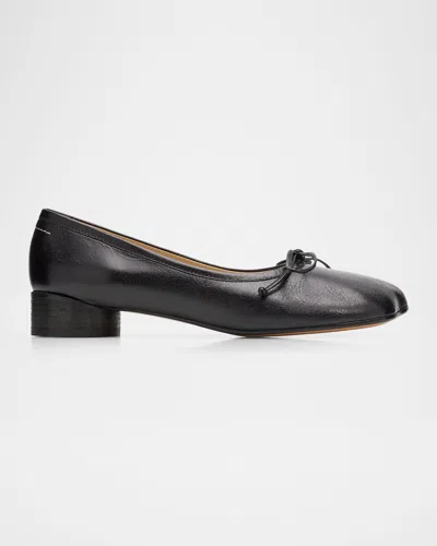 Mm6 Maison Margiela Anatomic Leather Ballerina Pumps In Animal Print