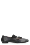 Mm6 Maison Margiela Smooth Leather Anatomical Ballerina