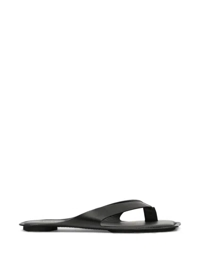 Mm6 Maison Margiela Anatomic Flip-flops In Black