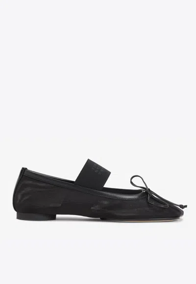 MM6 MAISON MARGIELA ANATOMIC MESH BALLET FLATS