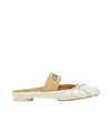 Mm6 Maison Margiela Anatomic Leather Slip-on Ballet Flats In White