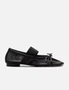 Mm6 Maison Margiela Anatomic Numeric Ballerinas In Black