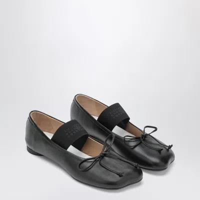 Mm6 Maison Margiela Anatomic Numeric Black Ballet Flats