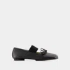 Mm6 Maison Margiela Anatomic Numeric Black Ballet Flats