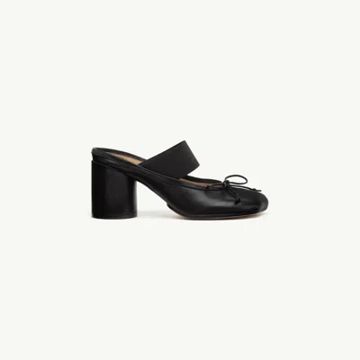 Mm6 Maison Margiela Anatomic Numeric Sandals In Black