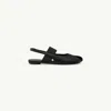 Mm6 Maison Margiela Black Anatomic Numeric Slingback Sandals In Black