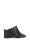 Mm6 Maison Margiela Womens Mm6 Anatomic Slipper Leather Wedge Heel