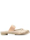 Mm6 Maison Margiela Anatomic Leather Slip-on Ballet Flats In 绿色