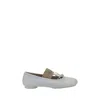 Mm6 Maison Margiela Ballerina Square Toe Bow Detail In White