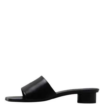 Mm6 Maison Margiela Mm6 By Maison Margiela Numeric Sandal With Engraved Logo Band In Black