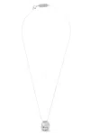 Mm6 Maison Margiela 'anello Chevalière' Necklace In Metallic