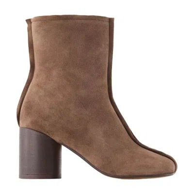 Mm6 Maison Margiela Leather Ankle Boots In Multi