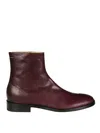 Mm6 Maison Margiela Ankle Boot With Polished Leather Upper In Multi