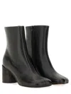 Mm6 Maison Margiela Black Anatomic Ankle Boots