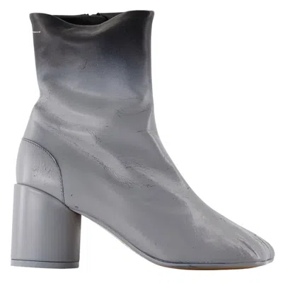 Mm6 Maison Margiela Ankle Boots -  - Leather - Black In Gray