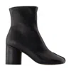 Mm6 Maison Margiela Mm6 By Maison Margiela Anatomical Black Leather Ankle Boots