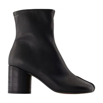 Mm6 Maison Margiela 6 Anatomic 75 Ankle Boots -  - Leather - Black