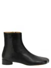 Mm6 Maison Margiela Ankle Boots With Shaped Toe In Black