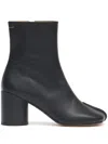 Mm6 Maison Margiela Mm6 By Maison Margiela Ankle Boots With Distinctive Seam Detail And Block Heel In Black