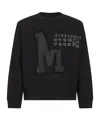 Mm6 Maison Margiela Numeric Motif Embroidered Sweatshirt In Black