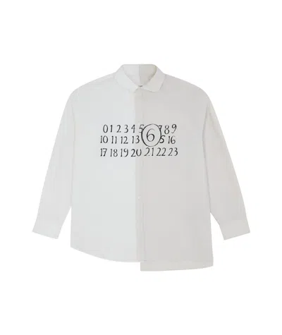 MM6 MAISON MARGIELA MM6 MAISON MARGIELA NUMERIC ASYMMETRIC SHIRT