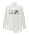 Mm6 Maison Margiela Asymmetric Panelled Shirt In White