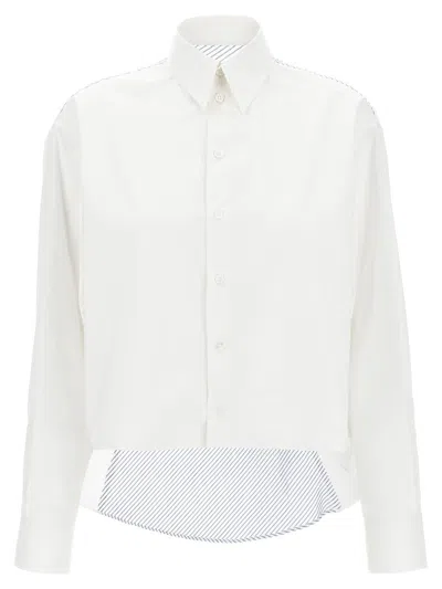 Mm6 Maison Margiela Asymmetric Shirt In White