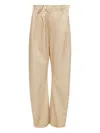 Mm6 Maison Margiela Asymmetric Trousers In Neutrals