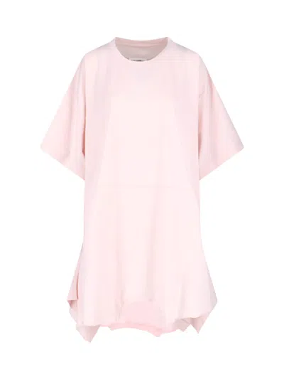 Mm6 Maison Margiela Asymmetrical Dress In Pink